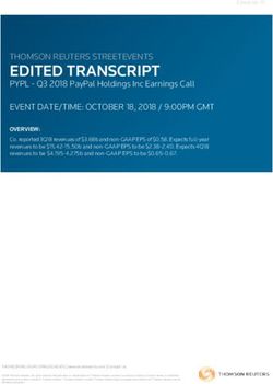 EDITED TRANSCRIPT THOMSON REUTERS STREETEVENTS