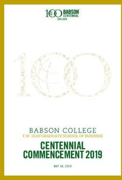 CENTENNIAL COMMENCEMENT 2019 - BABSON COLLEGE F.W. OLIN GRADUATE SCHOOL OF BUSINESS