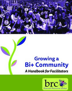 Bi+ Community A Handbook for Facilitators - Growing a - Bisexual Resource Center
