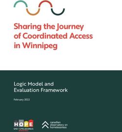 Sharing the Journey of Coordinated Access in Winnipeg - Logic Model and Evaluation Framework