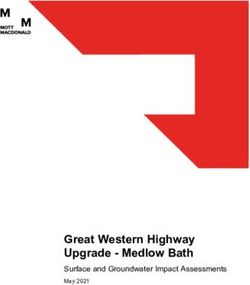Great Western Highway Upgrade - Medlow Bath - Surface and Groundwater Impact Assessments May 2021