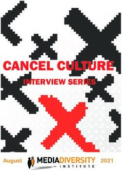 CANCEL CULTURE INTERVIEW SERIES - August - Media Diversity Institute