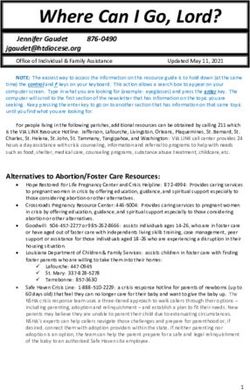 Where Can I Go, Lord? - Diocese of Houma-Thibodaux