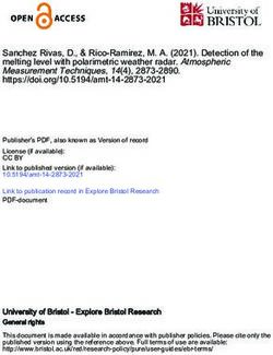 Sanchez Rivas, D., & Rico-Ramirez, M. A. (2021). Detection of the melting level with polarimetric weather radar. Atmospheric Measurement ...