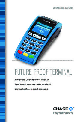 FUTURE PROOF TERMINAL - QUICK REFERENCE GUIDE