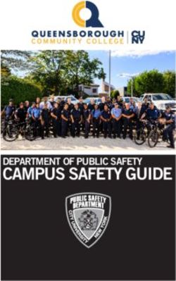 CAMPUS SAFETY GUIDE DEPARTMENT OF PUBLIC SAFETY 2020