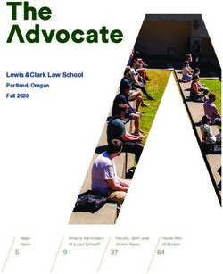 Lewis & Clark Law School - Portland, Oregon Fall 2020