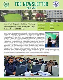 April 2021 - Federal College of Education