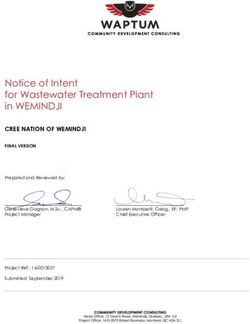 Notice of Intent for Wastewater Treatment Plant in WEMINDJI