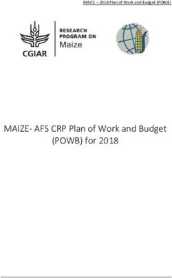 MAIZE- AFS CRP Plan of Work and Budget (POWB) for 2018 - MAIZE - 2018 Plan of Work and Budget (POWB)