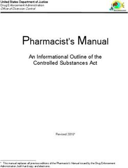 Pharmacist's Manual An Informational Outline of the Controlled Substances Act