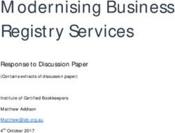 Modernising Business Registry Services - Response to Discussion Paper (Contains extracts of discussion paper) - Treasury