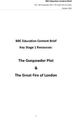 The Gunpowder Plot & The Great Fire of London - BBC Education Content Brief Key Stage 1 Resources