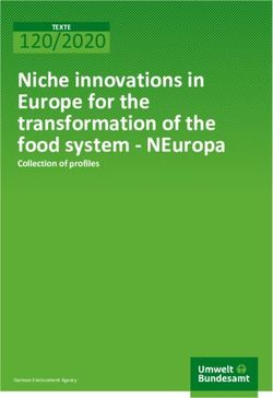 Niche innovations in Europe for the transformation of the food system - NEuropa 120/20 20 - Umweltbundesamt