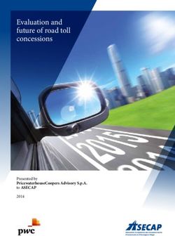 Evaluation and future of road toll concessions - Presented by PricewaterhouseCoopers Advisory S.p.A. to ASECAP