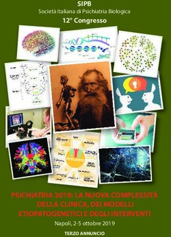 PSICHIATRIA 2019: LA NUOVA COMPLESSIT&Agrave; DELLA CLINICA, DEI MODELLI ETIOPATOGENETICI E DEGLI INTERVENTI - SIPB 12 Congresso - Psychiatry on line Italia