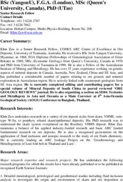 BSC (YANGONU), F.G.A. (LONDON), MSC (QUEEN'S UNIVERSITY, CANADA), PHD (UTAS)