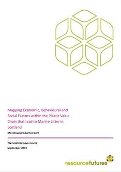 Mapping Economic, Behavioural and Social Factors within the Plastic Value Chain that lead to Marine Litter in Scotland - Menstrual products report ...