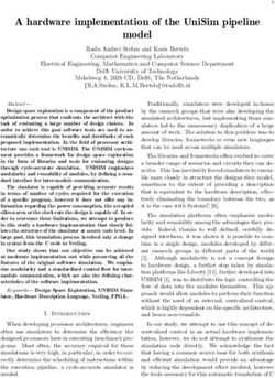 A hardware implementation of the UniSim pipeline model