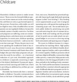 Childcare - Canadian Centre for Policy