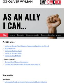 AS AN ALLY I CAN - Oliver Wyman