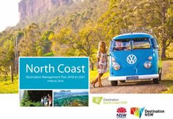 North Coast Destination Management Plan 2018 to 2021 9 March 2018 - Destination North Coast