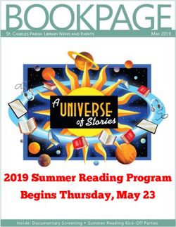 2019 Summer Reading Program Begins Thursday, May 23 - 5 +ೲ೫ ೯ 2೫ St. Charles Parish Library