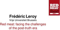 Fr&eacute;d&eacute;ric Leroy Vrije Universiteit Brussels - Red meat: facing the challenges of the post-truth era - Red Meat Sector Conference