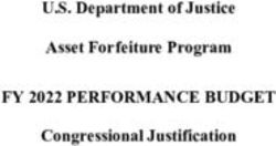 FY 2022 PERFORMANCE BUDGET - U.S. Department of Justice Asset Forfeiture Program Congressional Justification