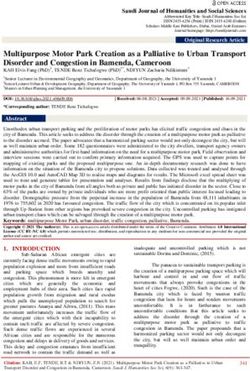 Multipurpose Motor Park Creation as a Palliative to Urban Transport Disorder and Congestion in Bamenda, Cameroon