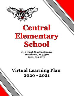 Virtual Learning Plan 2020 2021 - 1510 Dinah Washington Ave Tuscaloosa, AL 35401 (205) 759-3570 - Tuscaloosa City Schools