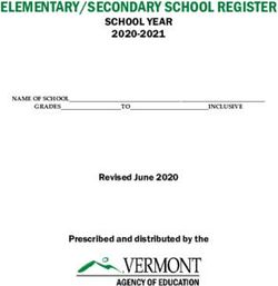 ELEMENTARY/SECONDARY SCHOOL REGISTER - SCHOOL YEAR 2020-2021 Revised June 2020 Prescribed and distributed by the - ERIC