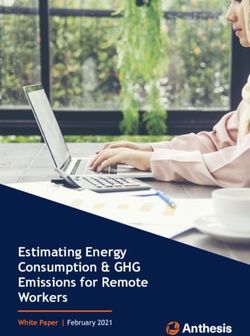 Estimating Energy Consumption & GHG Emissions for Remote Workers - White Paper | February 2021