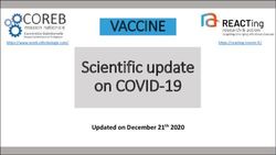 Scientific update on COVID-19 - VACCINE - Updated on December 21th 2020 - Présentation PowerPoint