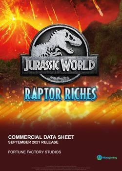 COMMERCIAL DATA SHEET - SEPTEMBER 2021 RELEASE FORTUNE FACTORY STUDIOS - BetConstruct Client Zone