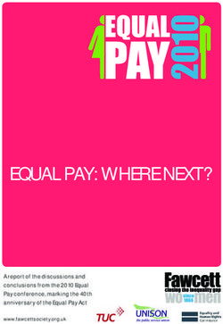 EQUAL PAY: WHERE NEXT? - A REPORT OF THE DISCUSSIONS AND CONCLUSIONS FROM THE 2010 EQUAL PAY CONFERENCE, MARKING THE 40TH ANNIVERSARY OF THE EQUAL ...