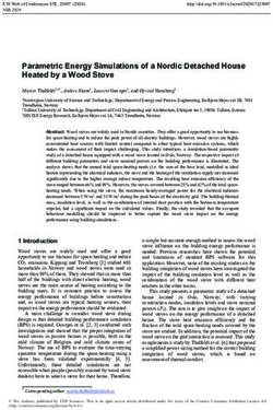 Parametric Energy Simulations of a Nordic Detached House Heated by a Wood Stove