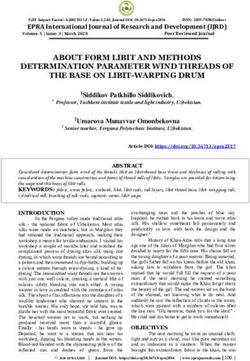 ABOUT FORM LIBIT AND METHODS DETERMINATION PARAMETER WIND THREADS OF THE BASE ON LIBIT-WARPING DRUM - DOI.org