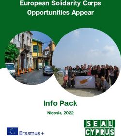 Info Pack Nicosia, 2022 - European Solidarity Corps Opportunities Appear - Servizio Volontario Europeo