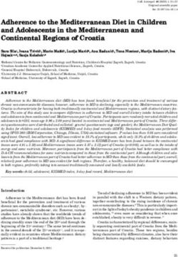 Adherence to the Mediterranean Diet in Children and Adolescents in the Mediterranean and Continental Regions of Croatia