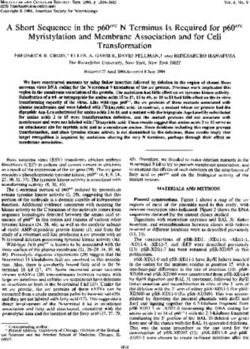 A Short Sequence in the p6Osrc N Terminus Is Required for p6Osrc Myristylation and Membrane Association and for Cell Transformation