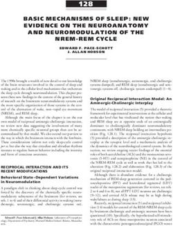 128 BASIC MECHANISMS OF SLEEP: NEW EVIDENCE ON THE NEUROANATOMY AND NEUROMODULATION OF THE NREM-REM CYCLE