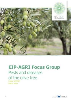 EIP-AGRI Focus Group Pests and diseases of the olive tree 2. 3.