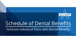 Schedule of Dental Benefits - SoloCare Individual Plans with Dental Benefits - Alliant Health Plans