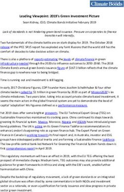 Leading Viewpoint: 2019's Green Investment Picture - Climate Bonds Initiative