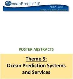 Theme 5: Ocean Prediction Systems and Services - POSTER ABSTRACTS - OceanPredict
