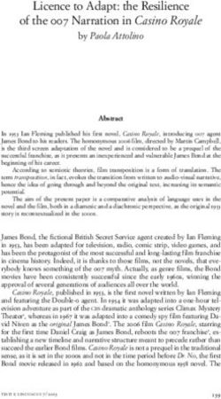 Licence to Adapt: the Resilience of the 007 Narration in Casino Royale