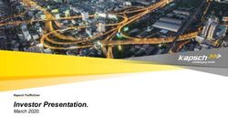INVESTOR PRESENTATION - MARCH 2020. KAPSCH TRAFFICCOM