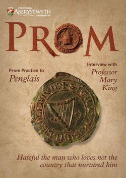 Penglais From Practice to - Professor Mary King - Aberystwyth University