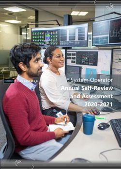 Annual Self-Review and Assessment 2020-2021 - System Operator